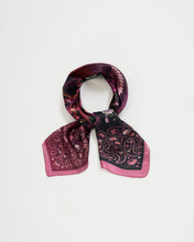 Load image into Gallery viewer, Fable - Eve Narrative Square Scarf in Burgundy
