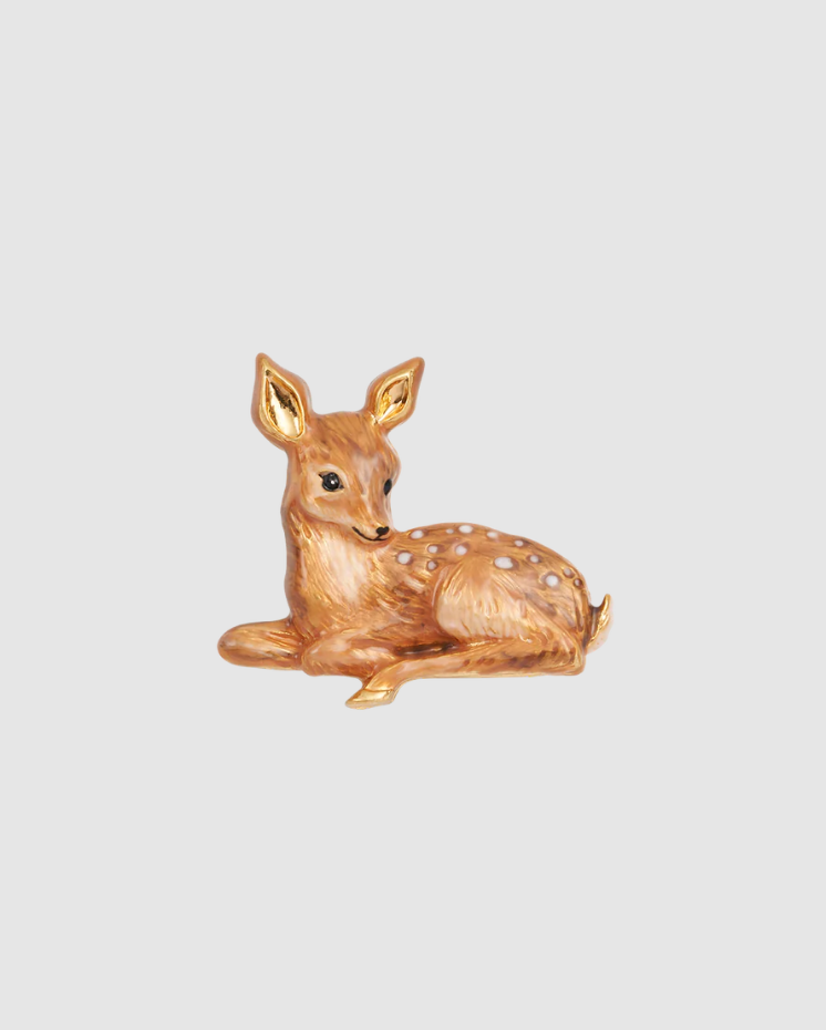 Fable - Resting Fawn Brooch
