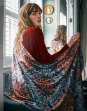 Load image into Gallery viewer, Fable - Folksy Fox Teal Scarf

