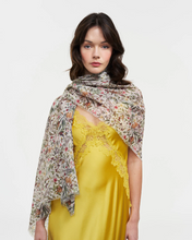 Load image into Gallery viewer, Fable - Cream Garden Floral Lightweight Scarf
