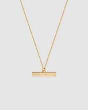 Load image into Gallery viewer, Fable - Gold Folksy Floral T-Bar Necklace
