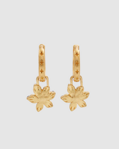 Fable - Gold Nightshade Huggie Earrings