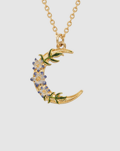 Fable - Gold Nightshade Moon Necklace