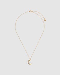 Fable - Gold Nightshade Moon Necklace