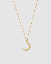 Load image into Gallery viewer, Fable - Gold Nightshade Moon Necklace
