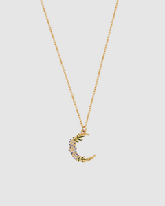 Fable - Gold Nightshade Moon Necklace