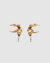 Load image into Gallery viewer, Fable - Gold Nightshade Moon Stud Earrings
