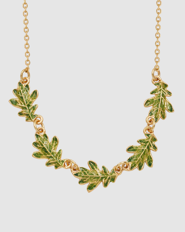 Fable - Gold Oak Leaf Choker
