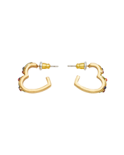 Load image into Gallery viewer, Fable - Orla Hedgerow Heart Hoop Earrings
