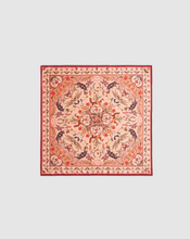 Load image into Gallery viewer, Fable - Peach Folksy Fox Tales Square Scarf

