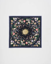 Load image into Gallery viewer, Fable - Selene Narrative Square Scarf in Navy
