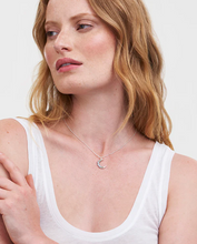 Load image into Gallery viewer, Fable - Silver Nightshade Moon Necklace
