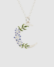 Load image into Gallery viewer, Fable - Silver Nightshade Moon Necklace
