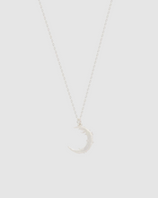 Load image into Gallery viewer, Fable - Silver Nightshade Moon Necklace

