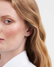 Load image into Gallery viewer, Fable - Silver Nightshade Moon Stud Earrings

