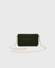 Load image into Gallery viewer, Fable - Sophia Wren Embroidered Velvet Bag in Green
