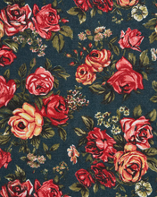 Load image into Gallery viewer, Fable - Teal Roses Pashmina Scarf
