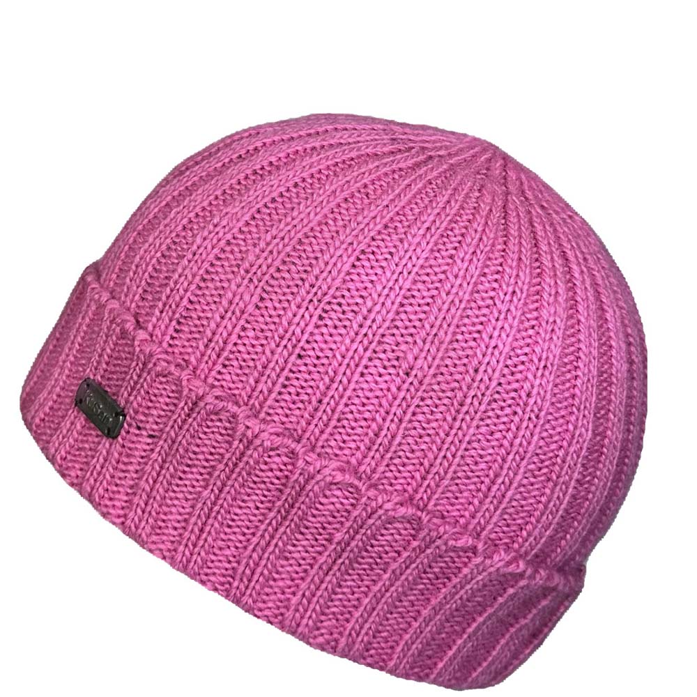 Kusan - PK2226 Turn Up Rib Beanie - Pink