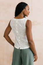 Load image into Gallery viewer, Lily &amp; Me - Alicia Embroidered Vest in White

