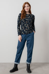 Lily & Me - Angela Top Budling in Navy