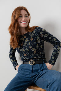 Lily & Me - Angela Top Budling in Navy