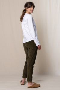 Lily & Me - Brookend Cord Trouser - Olive