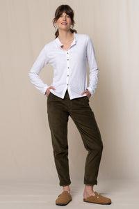 Lily & Me - Brookend Cord Trouser - Olive