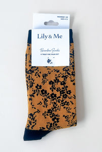 Lily & Me - Connie Bamboo Socks - Mustard