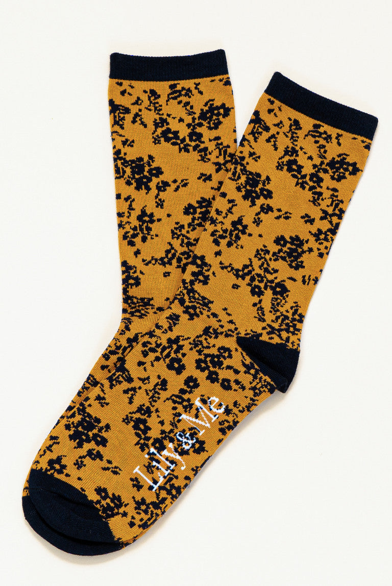 Lily & Me - Connie Bamboo Socks - Mustard