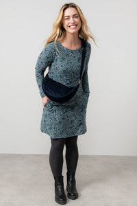 Lily & Me - Cord Crossbody Bag in Navy