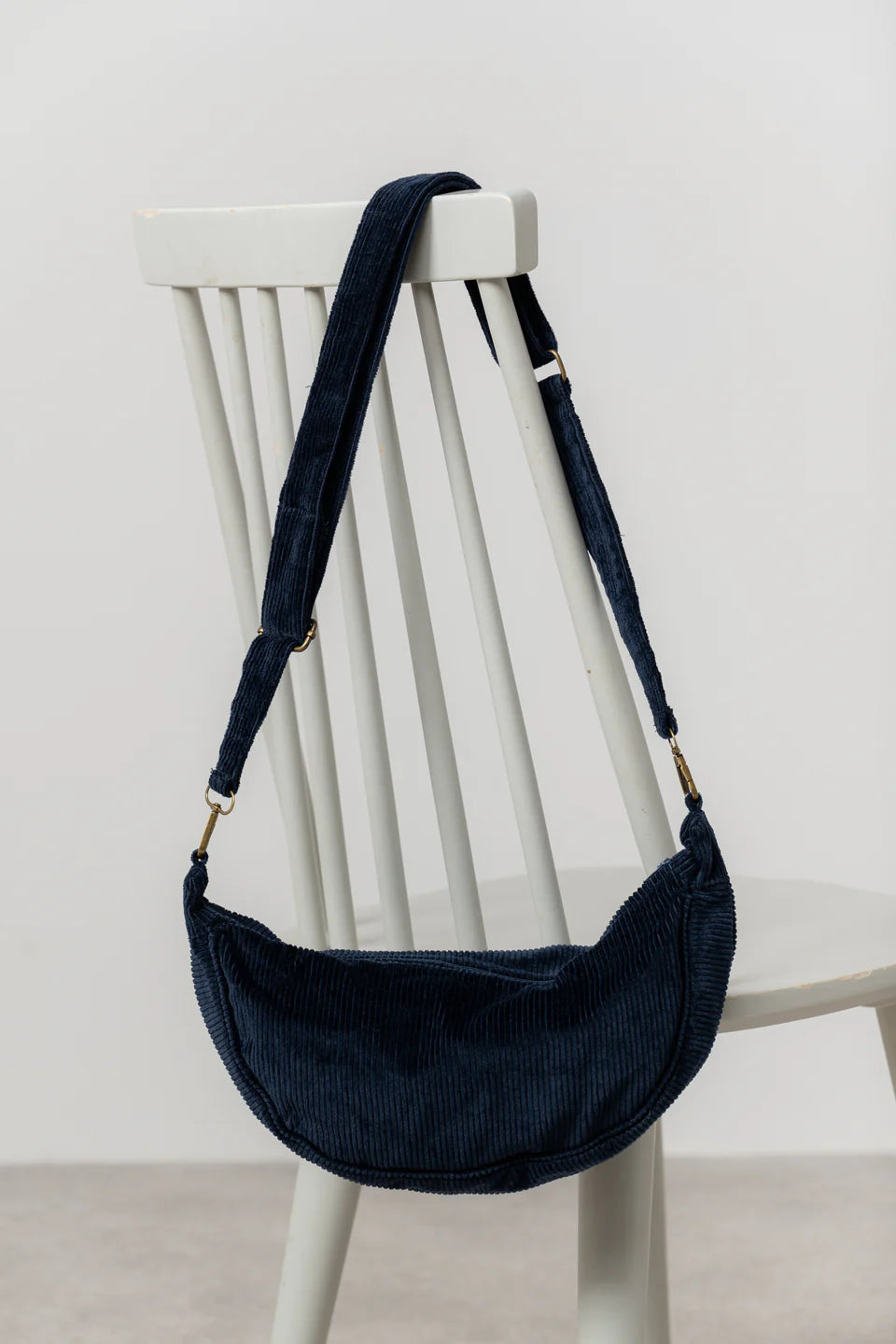 Lily & Me - Cord Crossbody Bag in Navy