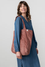 Load image into Gallery viewer, Lily &amp; Me - Cord Shopper Bag in Antique Rose

