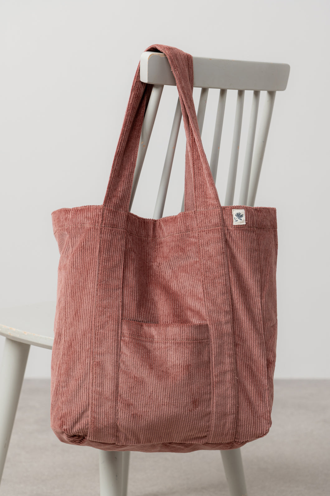 Lily & Me - Cord Shopper Bag in Antique Rose