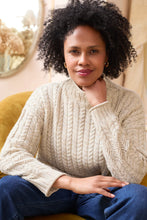 Load image into Gallery viewer, Lily &amp; Me - Elspeth Jumper Fleck Knit in Ecru

