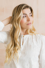 Load image into Gallery viewer, Lily &amp; Me - Emily Embroidered Cotton Blouse in White
