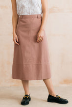Load image into Gallery viewer, Lily &amp; Me - Estuary Twill Midi Skirt in Antique Pink

