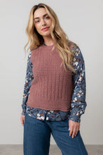 Load image into Gallery viewer, Lily &amp; Me - Eva Tank Fleck Knit in Antique Rose

