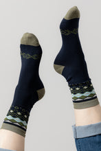Load image into Gallery viewer, Lily &amp; Me - Fair Isle Sock Navy
