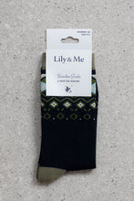 Load image into Gallery viewer, Lily &amp; Me - Fair Isle Sock Navy
