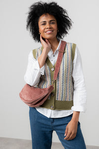 Lily & Me - Gywneth Fair Isle Tank in Moss