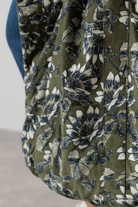Lily & Me - Harvest Cord Shopper in Moss