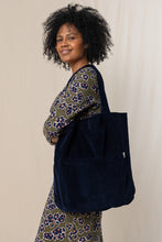 Load image into Gallery viewer, Lily &amp; Me - Jumbo Cord Bag - Navy
