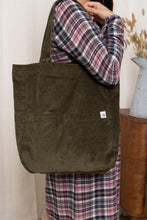 Load image into Gallery viewer, Lily &amp; Me - Jumbo Cord Bag - Olive
