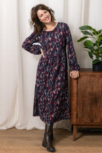 Lily & Me - Juniper Dress Etching - Mulberry