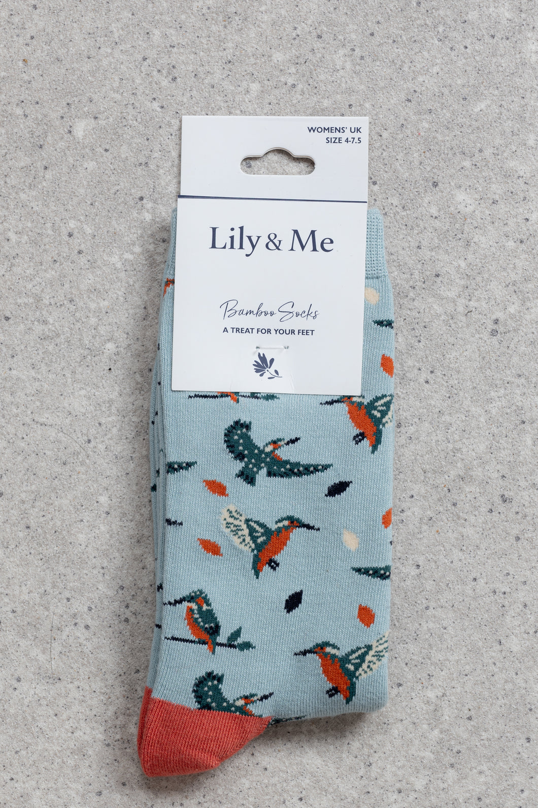 Lily & Me -  Kingfisher Sock in Ice Blue
