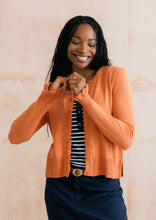 Load image into Gallery viewer, Lily &amp; Me - Lauren Cardigan in Soft Orange
