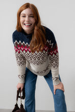 Load image into Gallery viewer, Lily &amp; Me - Maeve Jumper Fleck Knit in Chocolate
