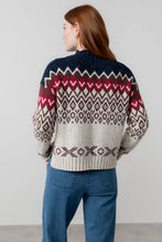 Load image into Gallery viewer, Lily &amp; Me - Maeve Jumper Fleck Knit in Chocolate
