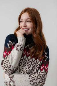 Lily & Me - Maeve Jumper Fleck Knit in Chocolate