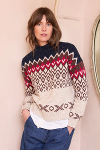 Lily & Me - Maeve Jumper Fleck Knit in Chocolate